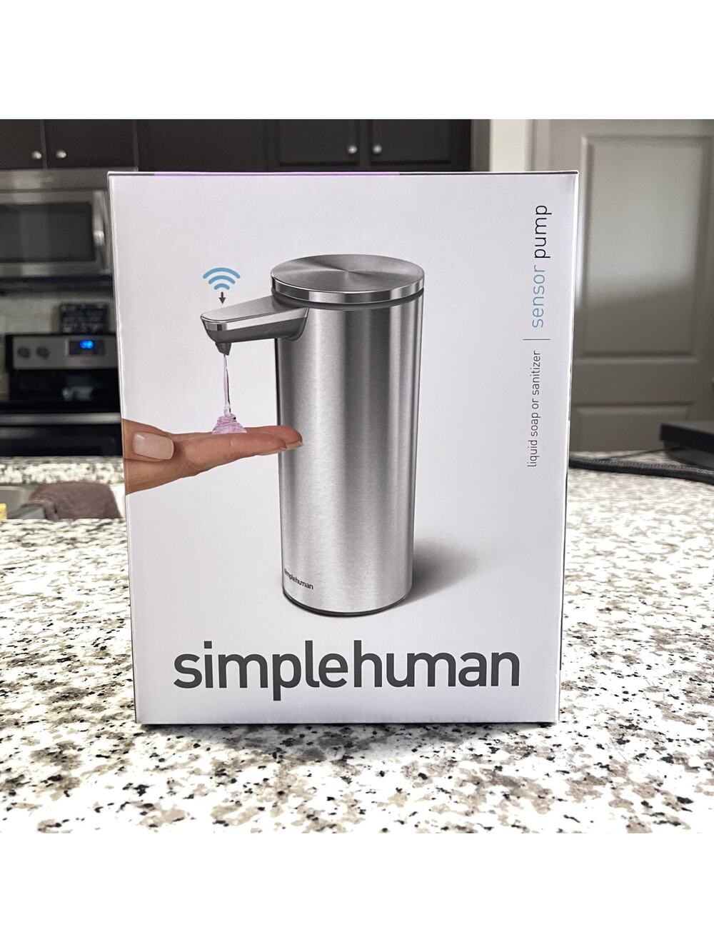 Simplehuman Rechargeable Sensor Pump 9 Oz Liquid Soap Dispenser Drip Proof